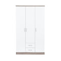 Leziter Dulap Miami 120x205 cm alb-stejar York