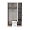 Leziter Dulap Miami 120x205 cm alb-stejar York