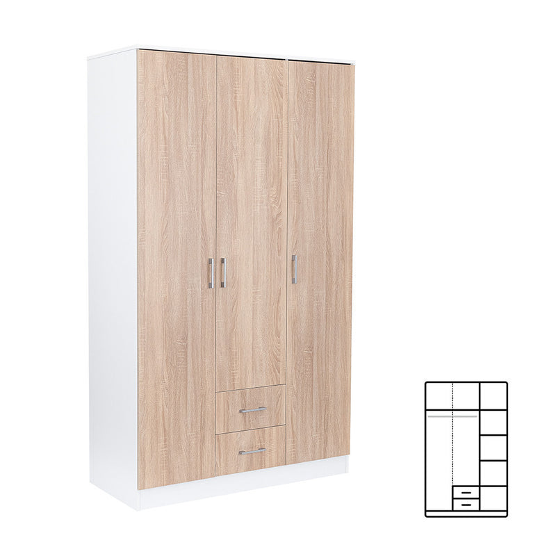 Leziter Dulap Miami 120x205 cm stejar sonoma-alb