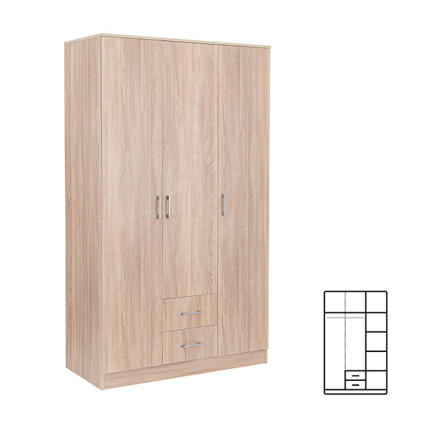 Leziter Dulap Miami 120x205 cm stejar sonoma-stejar sonoma