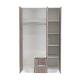 Leziter Dulap Miami 120x205 cm stejar York-alb