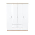 Leziter Dulap Miami 160x205 cm alb-stejar sonoma
