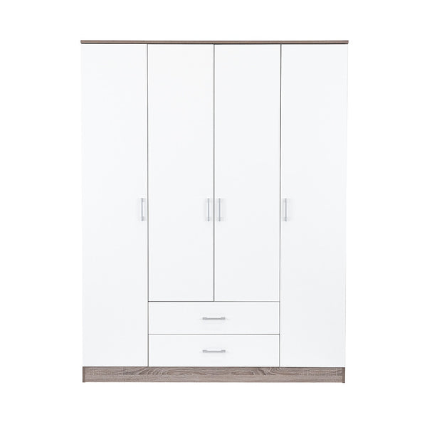 Leziter Dulap Miami 160x205 cm alb-stejar York