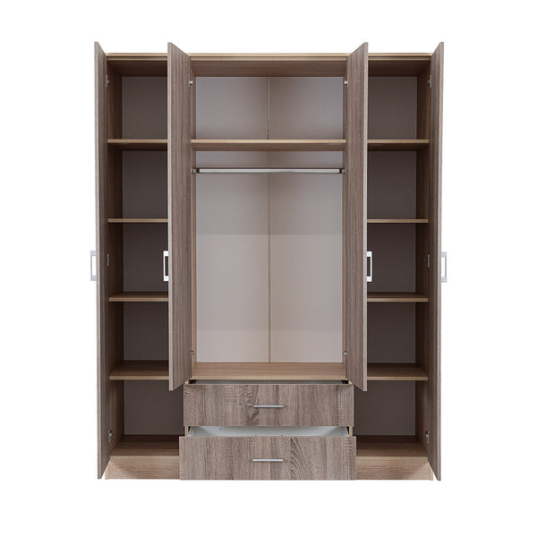 Leziter Dulap Miami 160x205 cm stejar York-stejar Sonoma