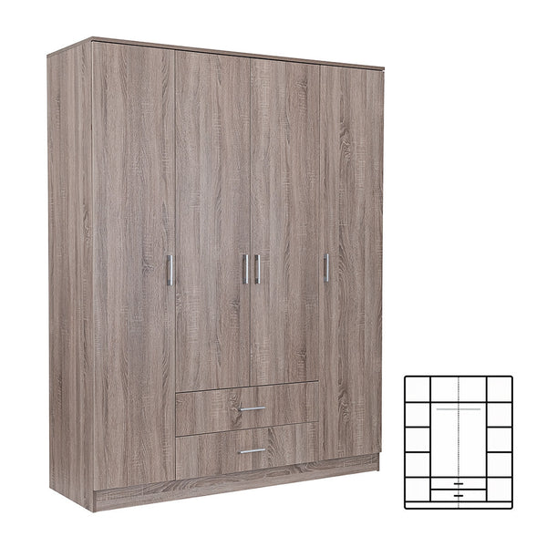 Leziter Dulap Miami 160x205 cm stejar York-stejar York