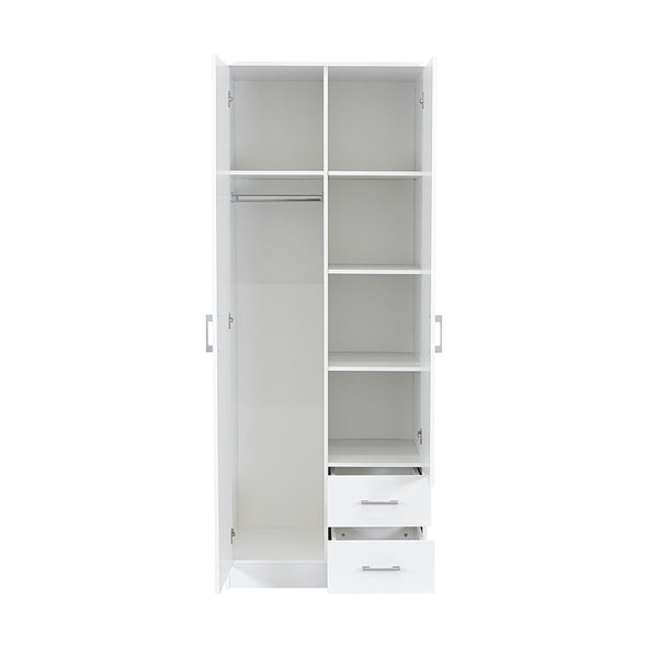 Leziter Dulap Miami 80x205 cm alb-alb