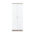 Leziter Dulap Miami 80x205 cm alb-stejar York