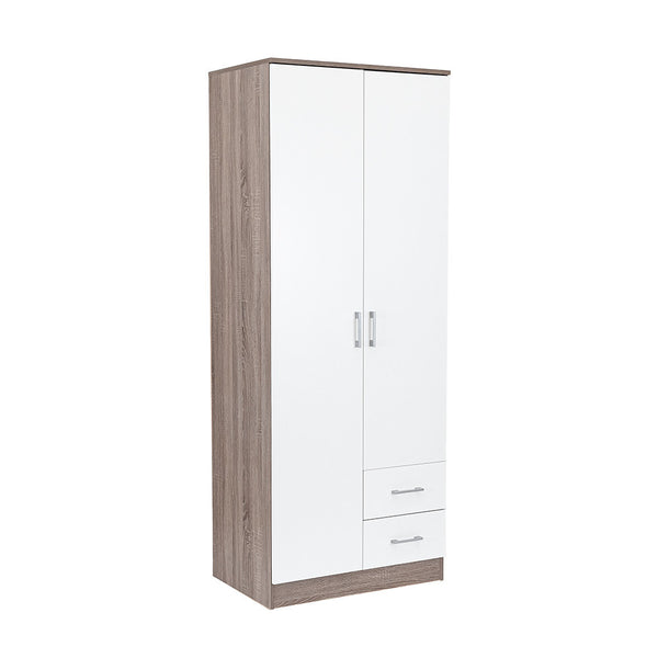 Leziter Dulap Miami 80x205 cm alb-stejar York