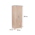 Leziter Dulap Miami 80x205 cm stejar sonoma-stejar sonoma