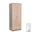 Leziter Dulap Miami 80x205 cm stejar Sonoma-stejar York