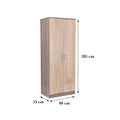 Leziter Dulap Miami 80x205 cm stejar Sonoma-stejar York