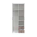 Leziter Dulap Miami 80x205 cm stejar York-alb