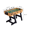 Leziter Masă de joc 4 în 1 pentru foosball, ping-pong, biliard și curling bowling