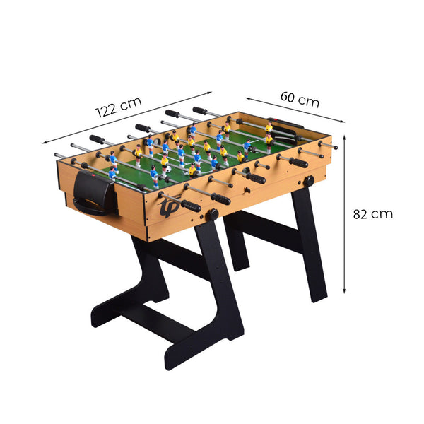 Leziter Masă de joc 4 în 1 pentru foosball, ping-pong, biliard și curling bowling