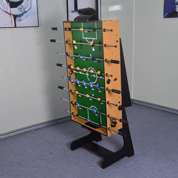 Leziter Masă de joc 4 în 1 pentru foosball, ping-pong, biliard și curling bowling