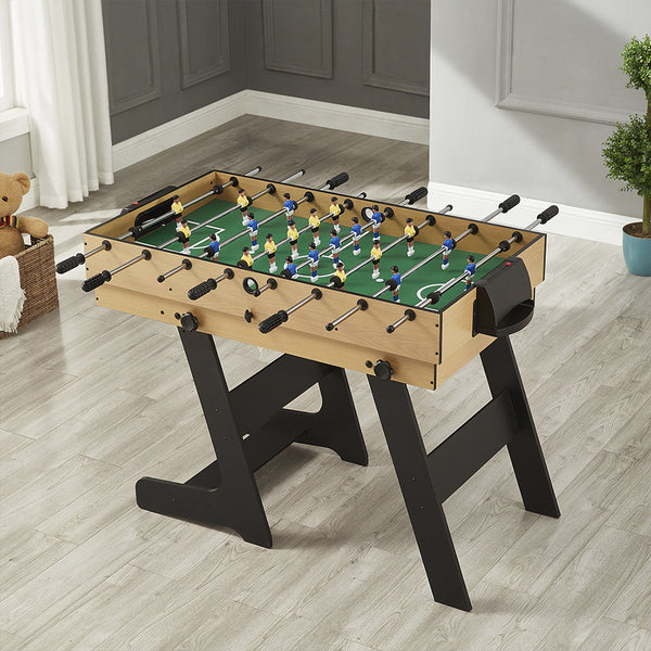 Leziter Masă de joc 4 în 1 pentru foosball, ping-pong, biliard și curling bowling
