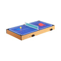 Leziter Masă de joc 4 în 1 pentru foosball, ping-pong, biliard și curling bowling