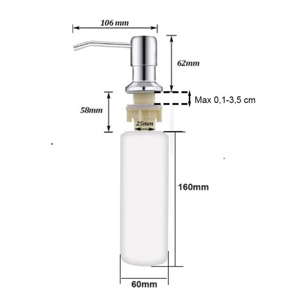 Leziter Distribuitor de lichid de spălat vase