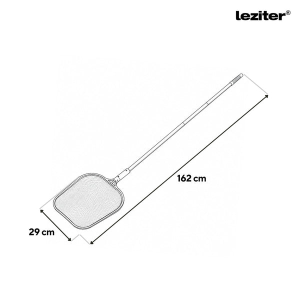 Leziter Plasă de curățat piscine cu mâner din 5 piese 122 cm