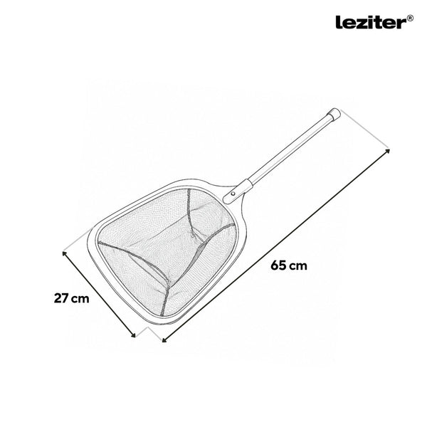 Leziter Plasă de curățare pentru piscină, telescopică, 30-65 cm