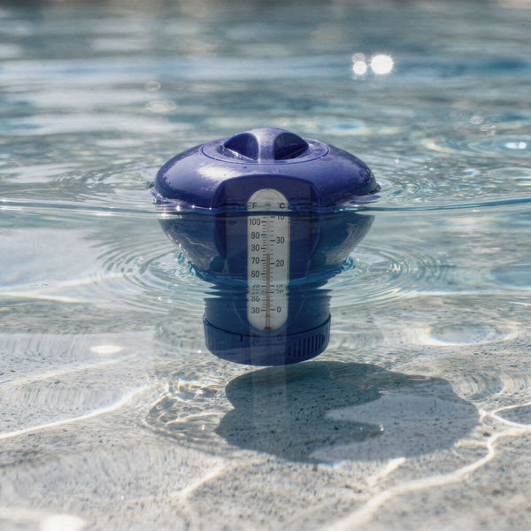Leziter Distribuitor de lichid pentru piscine cu termometru pentru tablete de 200 g