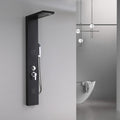 Leziter Panou de duș cu hidromasaj Malaga Black