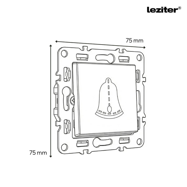 Leziter Comutator clopot Nova 101N gri