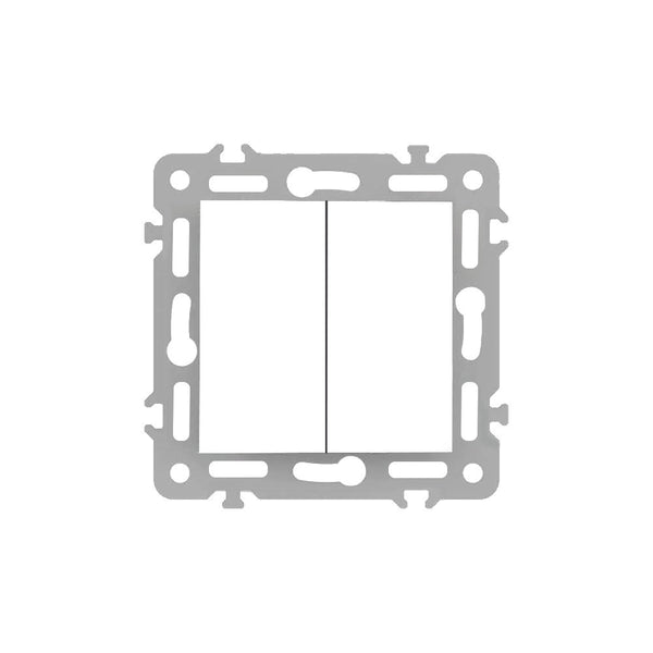 Leziter Nova comutator candelabru 10A 250V fără cadru 105 alb