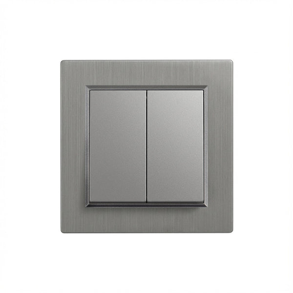 Leziter Întrerupător candelabru Nova 10A 250V 105 cu cadru gri