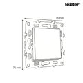 Leziter Comutator Nova 10A 250V 106 cu cadru gri