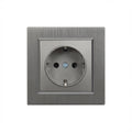 Leziter Priză cu împământare Nova 16A 250V cu cadru gri