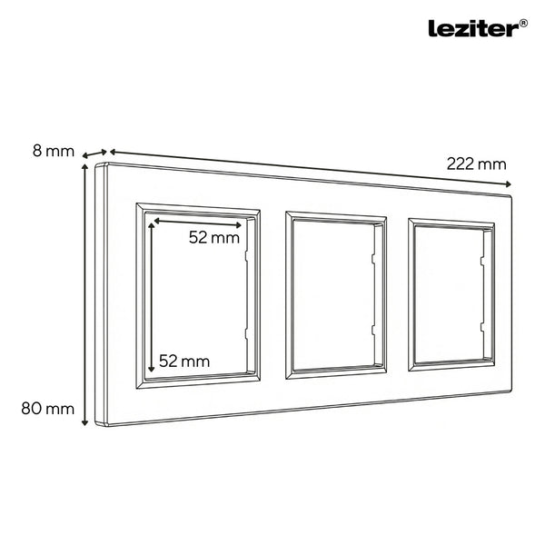 Leziter Priză cu împământare Nova cu conector UTP TV cu cadru gri