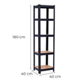 Leziter Raft robust 180x40x40 cm 150 kg negru
