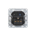 Leziter Priză de curent Nova cu împământare și conector USB 2A alb