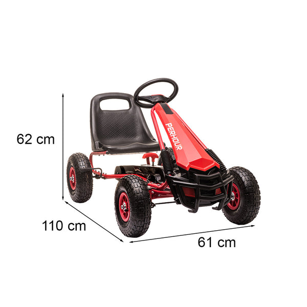 Leziter Pedal go-kart roșu