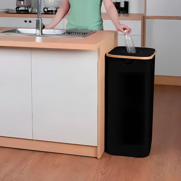 Leziter Colector selectiv de sticle 100l negru
