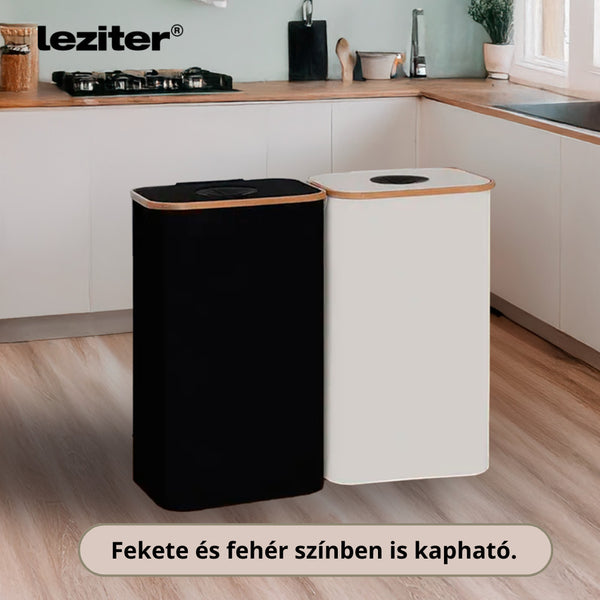 Leziter Colector selectiv de sticle 100l negru