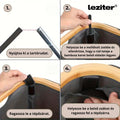 Leziter Coș selectiv pentru sticle cu două compartimente 140l alb