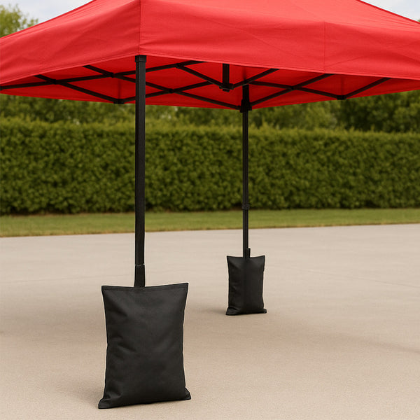 Leziter Garden gazebo reîncărcabilă greutate piedestal 4 bucăți negru