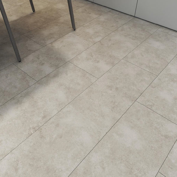 Leziter Pardoseală SPC din vinil gri cu aspect de piatră Leziter Reno, 1220x180x5 mm, 1,976/cs