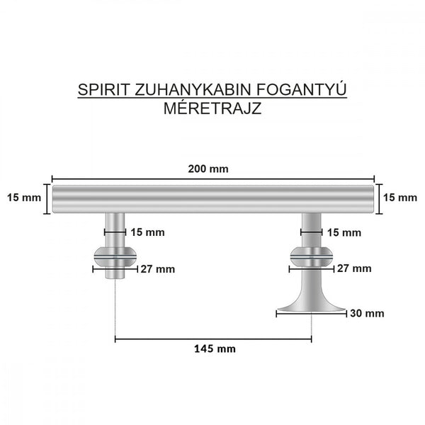 Leziter Mâner pentru cabină de duș Spirit (2 buc / pachet)