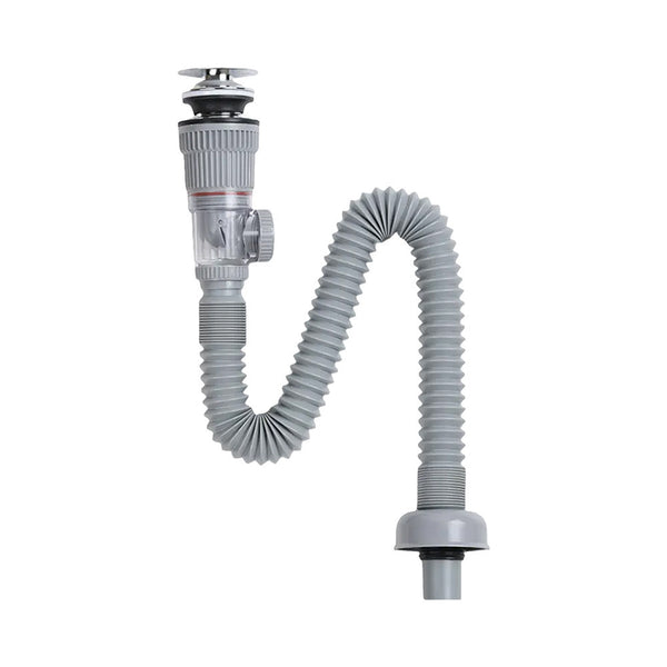 Leziter Scurgere Click-Lacquer pentru chiuvetă normală cu capcană cu furtun flexibil