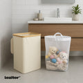 Leziter Coș de gunoi 100L bej 44x33x67 cm