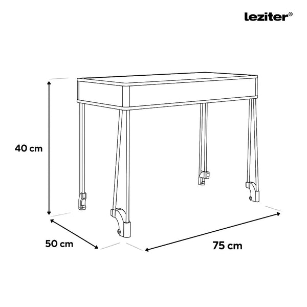Leziter Scaun de plajă premium acoperiș verde
