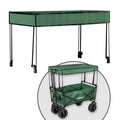 Leziter Scaun de plajă premium acoperiș verde