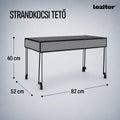 Leziter Scaun de plajă premium acoperiș verde