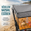 Leziter Scaun de plajă premium acoperiș verde