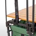 Leziter Scaun de plajă premium acoperiș verde