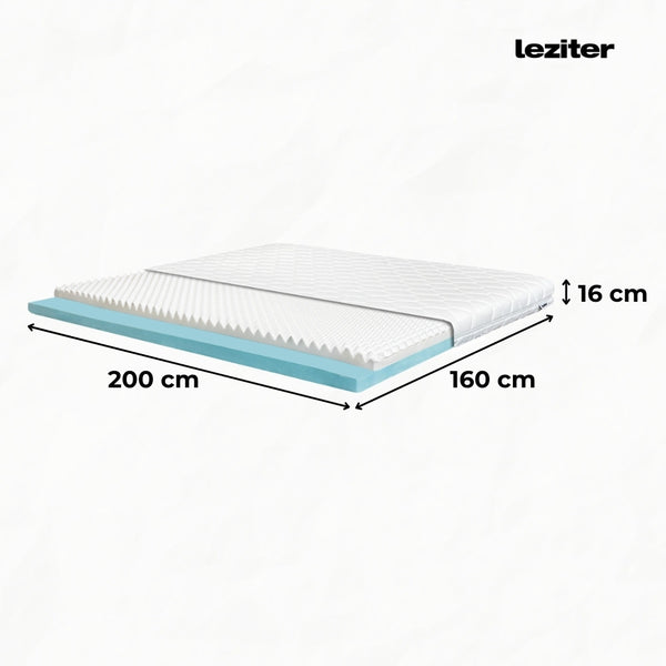 Leziter Saltea din spumă DreamX 160x200x16