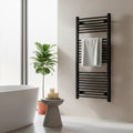 Leziter Uscător de prosoape drept radiator 1200x600 mm negru